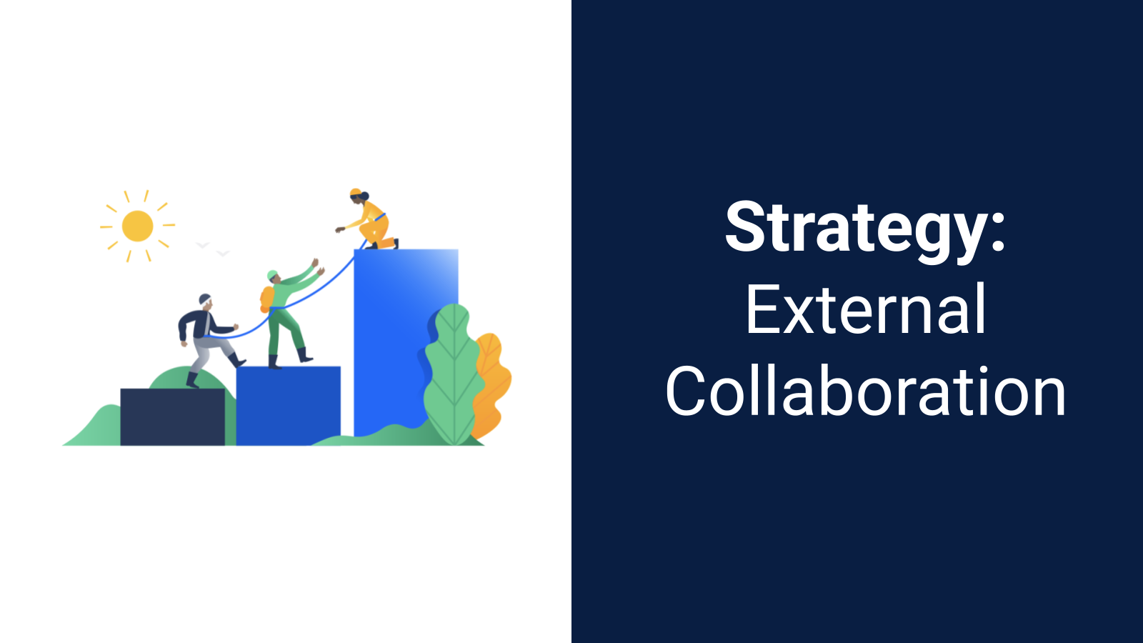 Cover slide of Strategy: External Collaboration