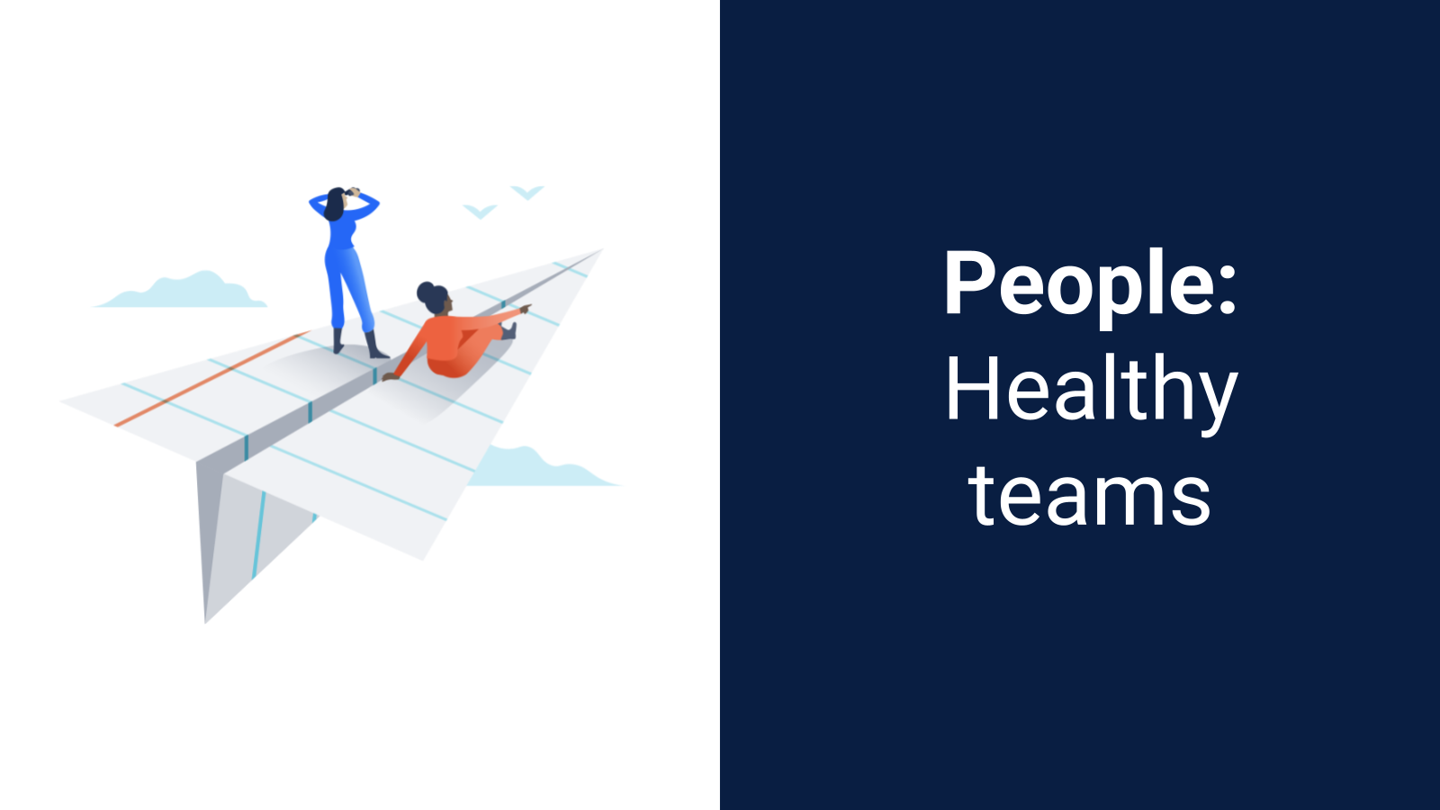 Cover slide of People: Healthy teams