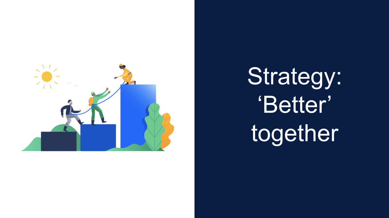Cover slide of Strategy: JSM ‘Better Together’ Vision