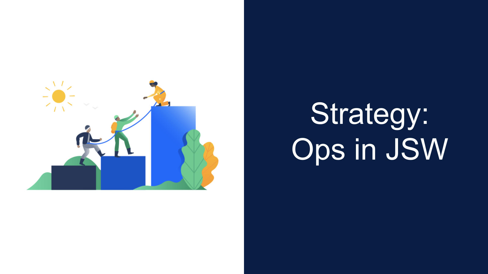 Cover slide of Strategy: Ops in JSW